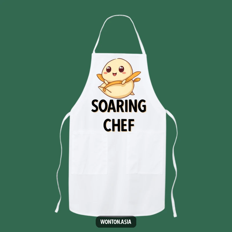 Funny Flying Dumpling Wonton Apron: Cook with Adventure!