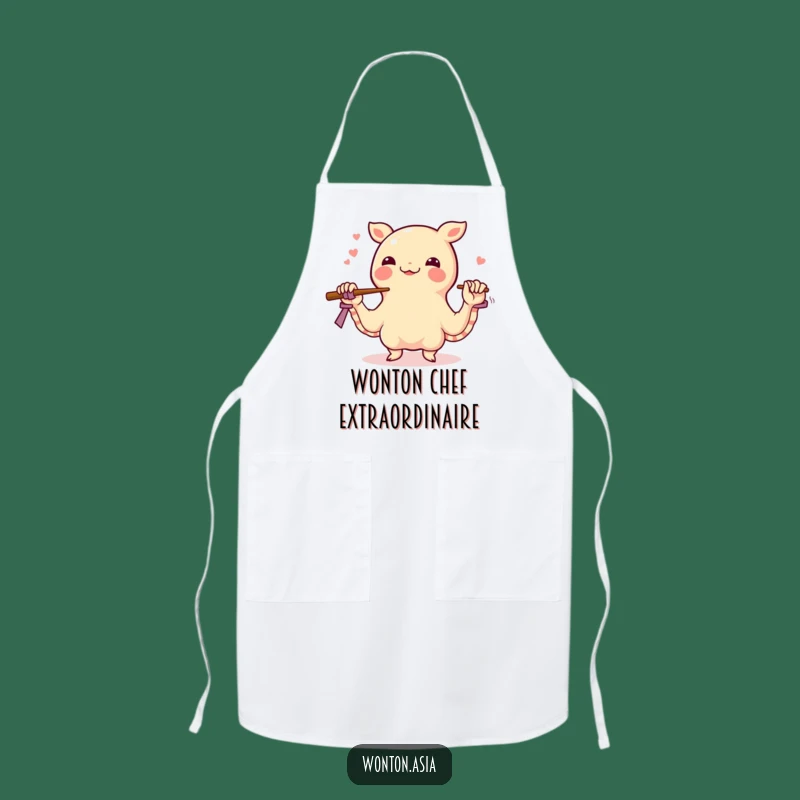 Funny Happy Wonton Juggling Apron - Humorous Food & Chef Gift
