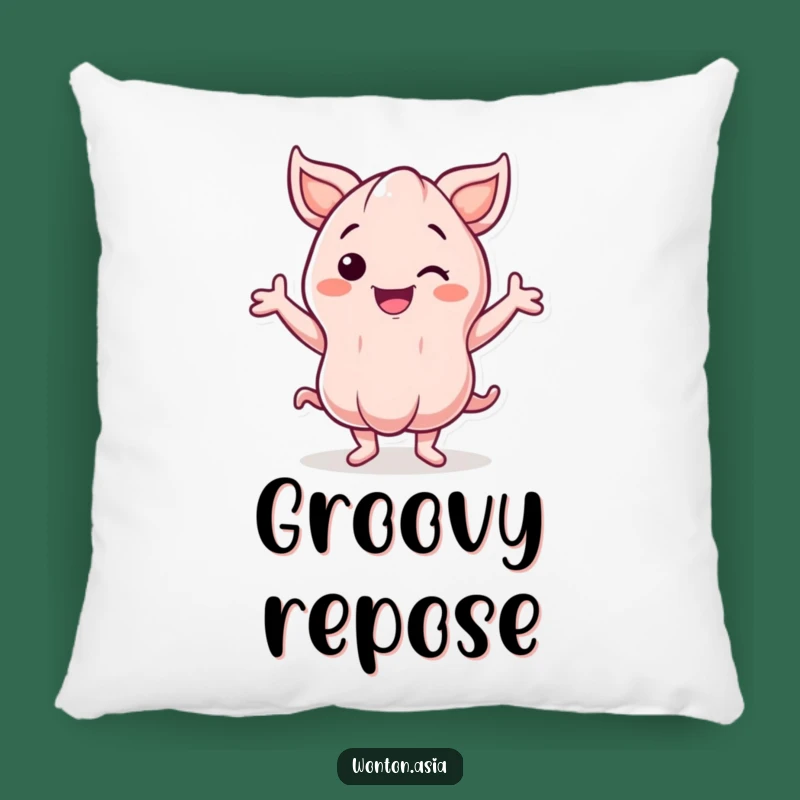 Funny Dancing Wonton Pillow: Cozy Comfort with a Dance Beat!