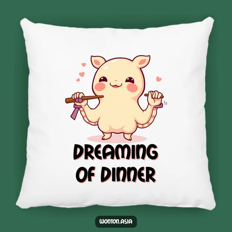 Funny Happy Wonton Juggling Pillow - Cozy Food & Comical Decor