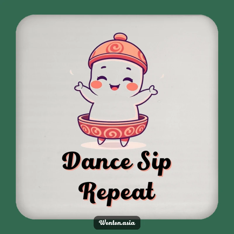 Funny Dim Sum Platter Coaster: Playful Jig Protector, Perfect Host Gift!