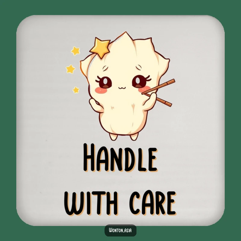 Funny Wonton Chopstick Juggling Coasters: Protect Surfaces with Style!