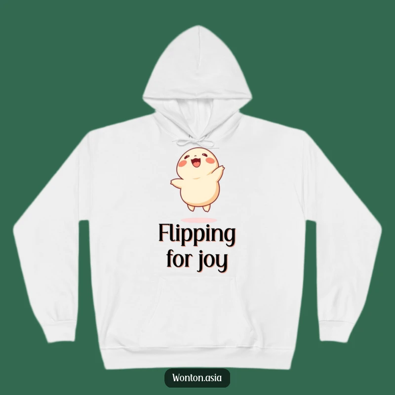 Funny Cheerful Wonton Hoodie - Cozy Dumpling & Foodie Comfort