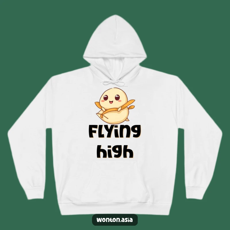 Funny Flying Dumpling Wonton Hoodie: Cozy Adventures Ahead!