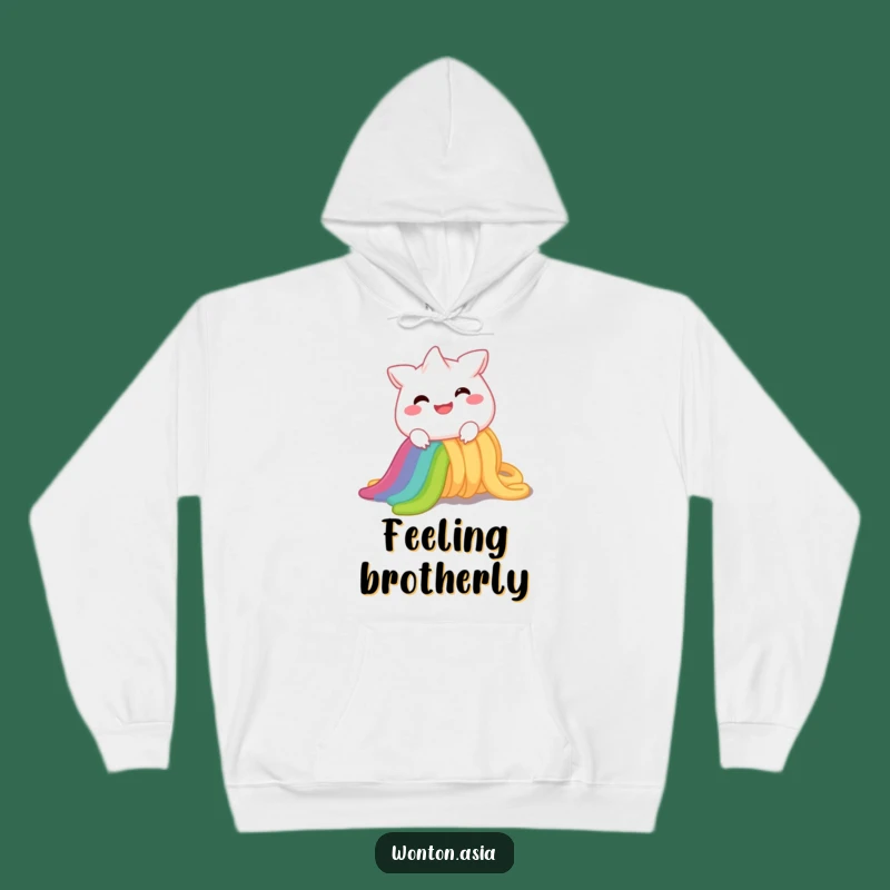 Funny Wonton Rainbow Noodle Hoodie: Cozy Comfort and Cheerful Vibes, Unique Gift!