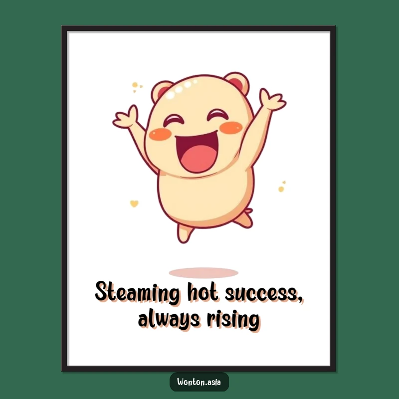 FREE Printable Char Siu Bao Wall Art: Funny Downloadable Foodie Decor