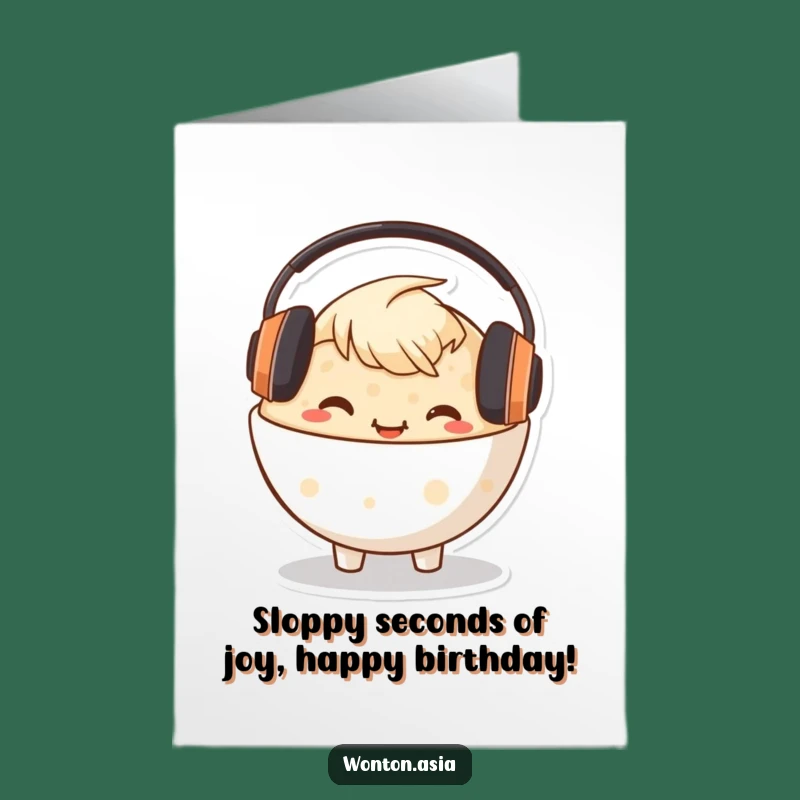 Free Printable Congee Birthday Card Funny Downloadable Gift for Music Lovers