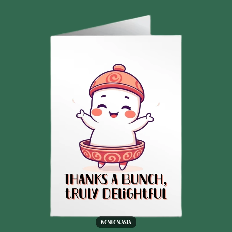 FREE Printable Dim Sum Thank You Card: Funny Downloadable Appreciation Gift
