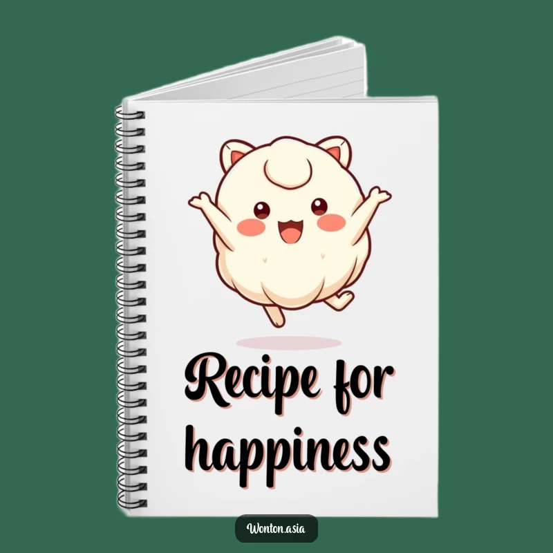 Funny Jumping Wonton Notebook: Write Down Your Foodie Adventures