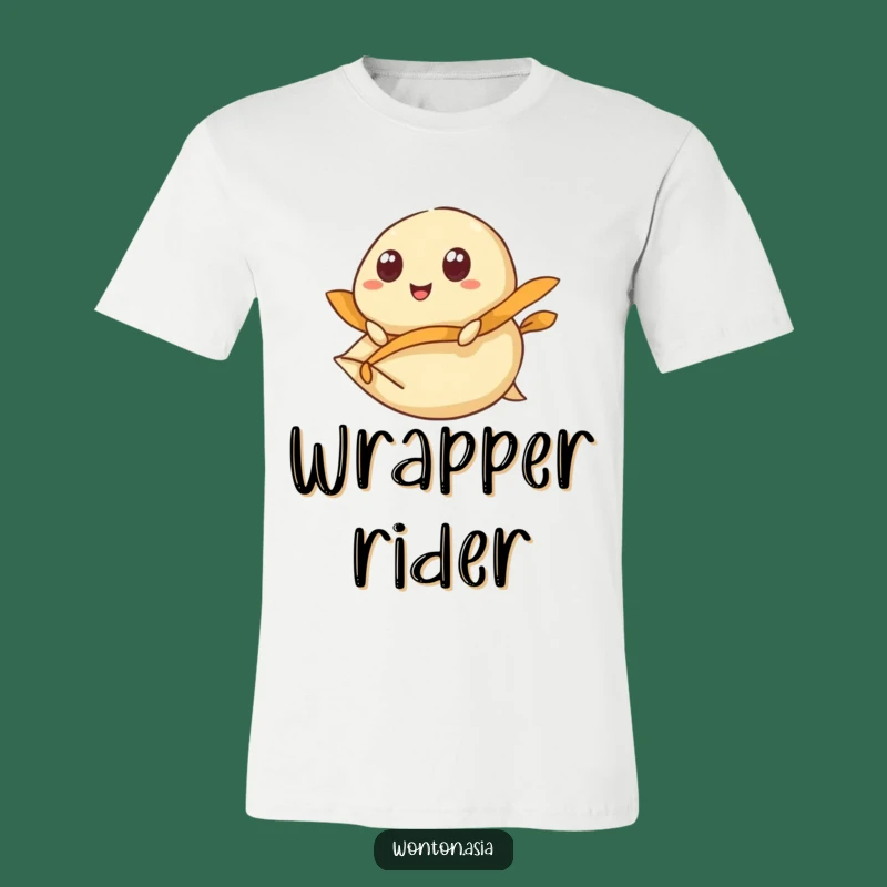 Funny Flying Dumpling Wonton T-Shirt: Ride the Fun Wave!